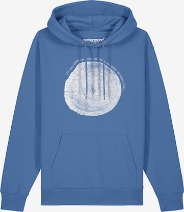 Watapparel Sweatshirt 'Baumscheibe' in Blau: Vorderseite