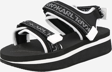 Karl Lagerfeld Sandals in Black: front