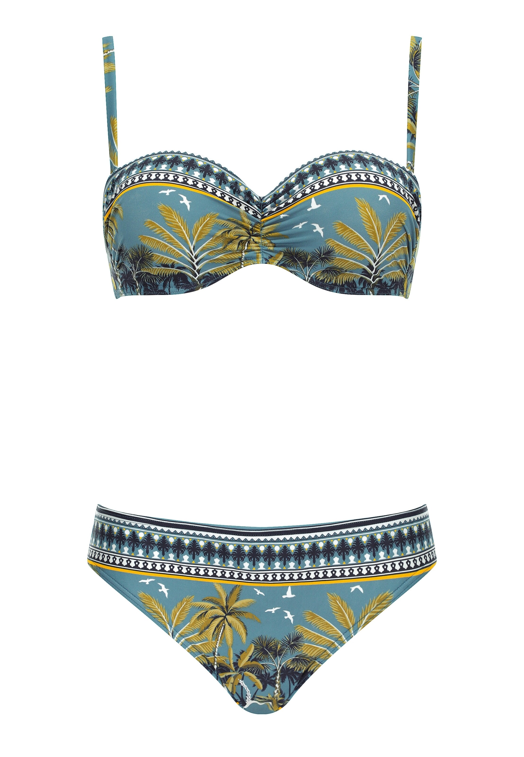 OLYMPIA T-Shirt Bikini in Blau: Vorderseite