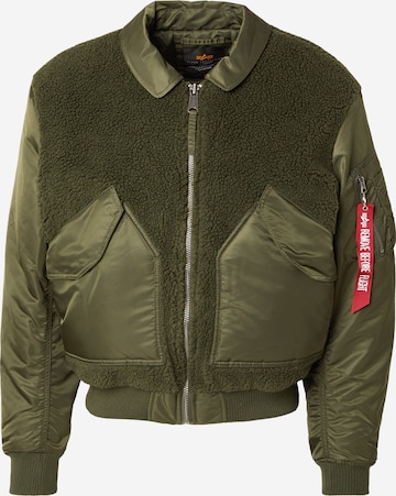 žalia ALPHA INDUSTRIES Demisezoninė striukė 'CWU-45/P': priekis