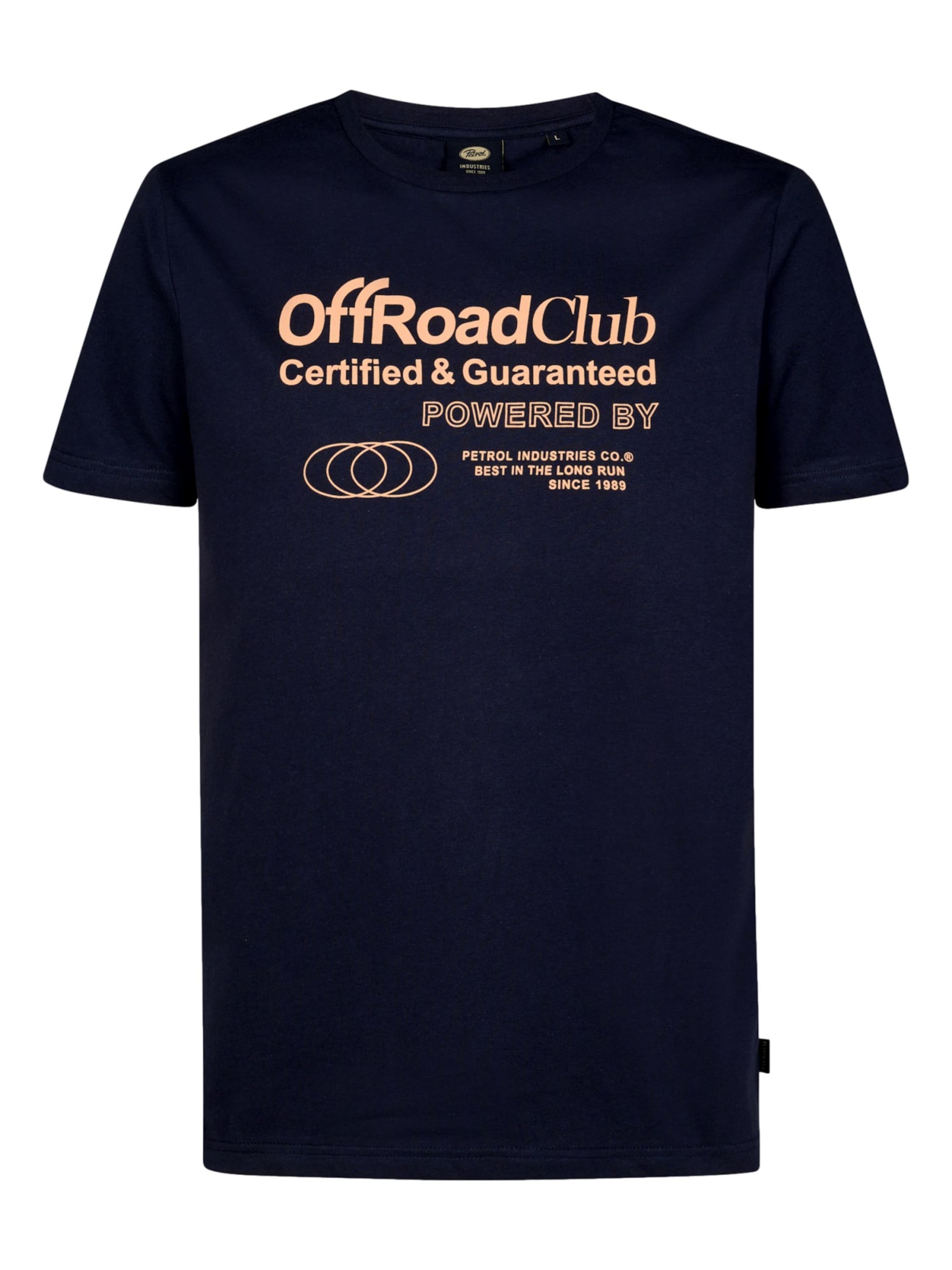 T-Shirt Petrol Industries en bleu : devant
