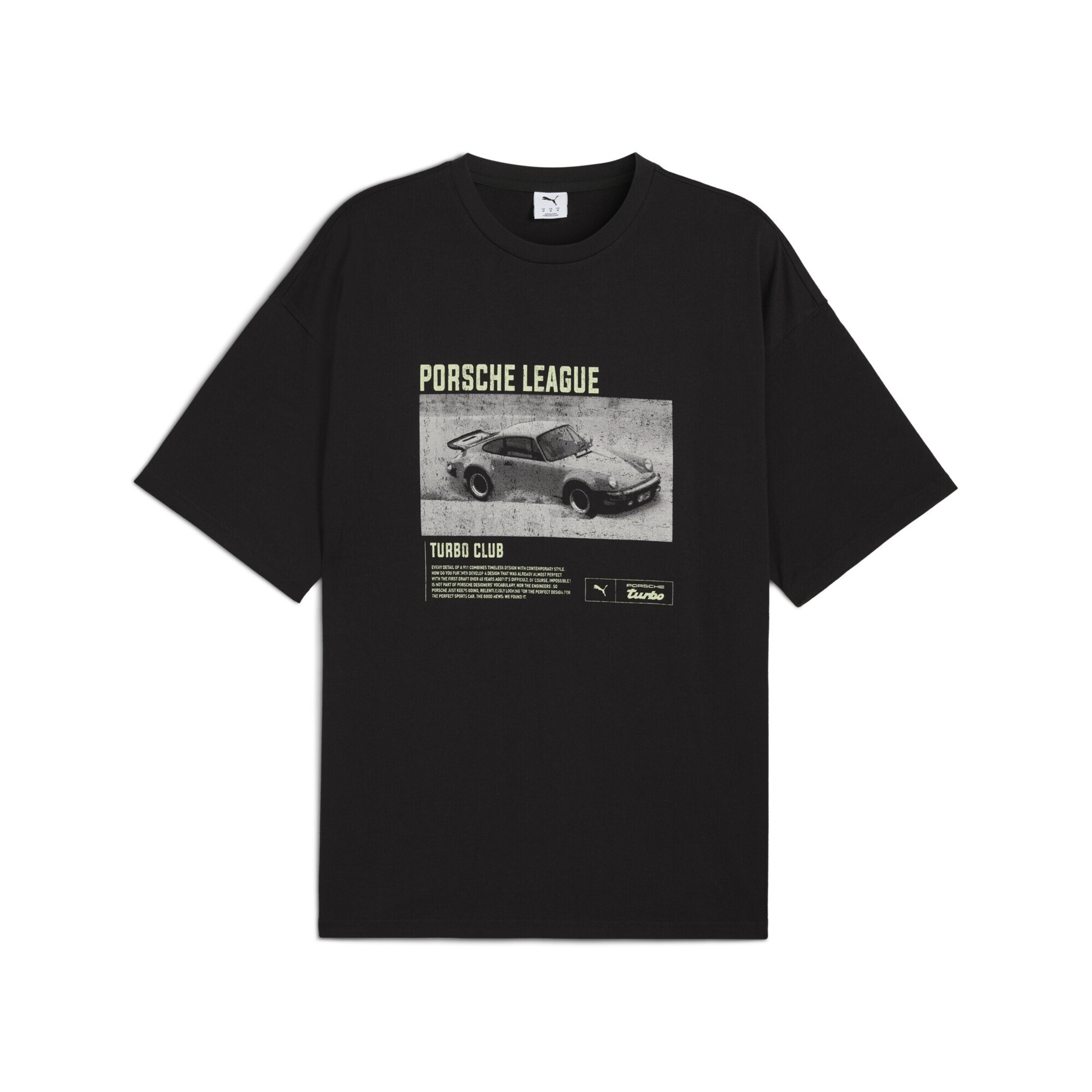 PUMA T-Shirt 'Puma x Porsche Legacy' in Schwarz: Vorderseite