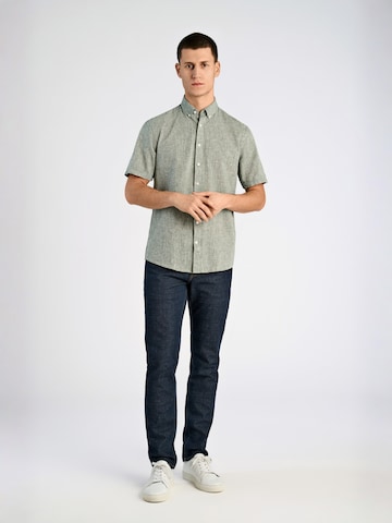Coupe regular Chemise Lindbergh en vert