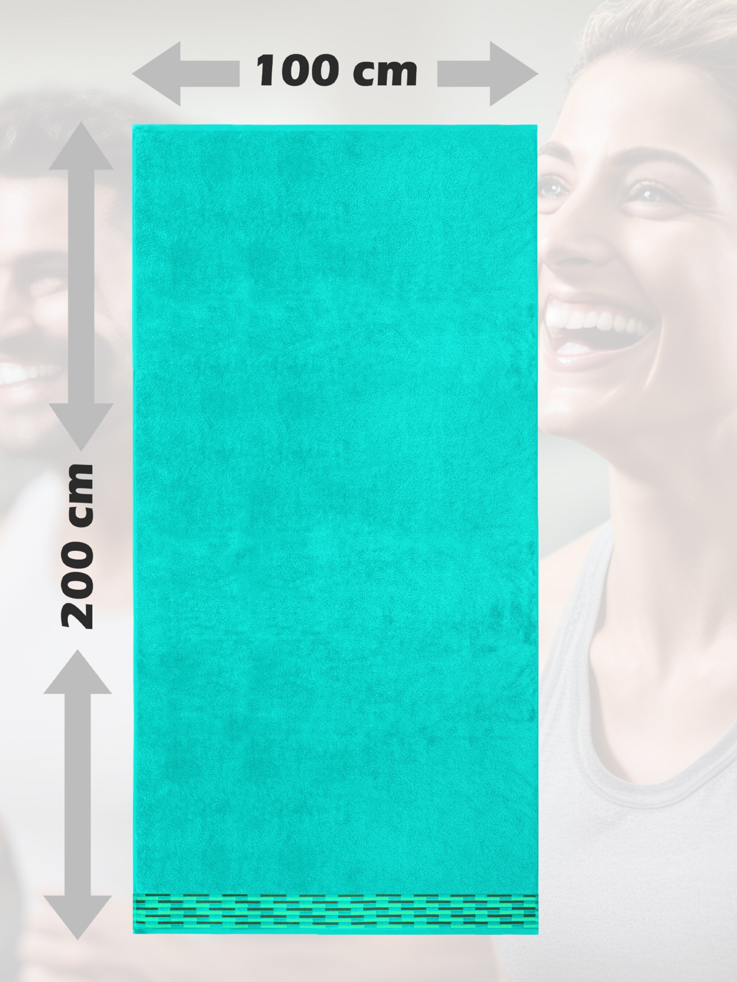 Lashuma Towel 'Lugano' in Green