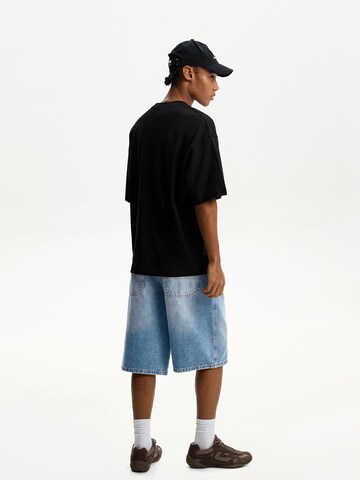 Bershka Baggy Дънки в синьо