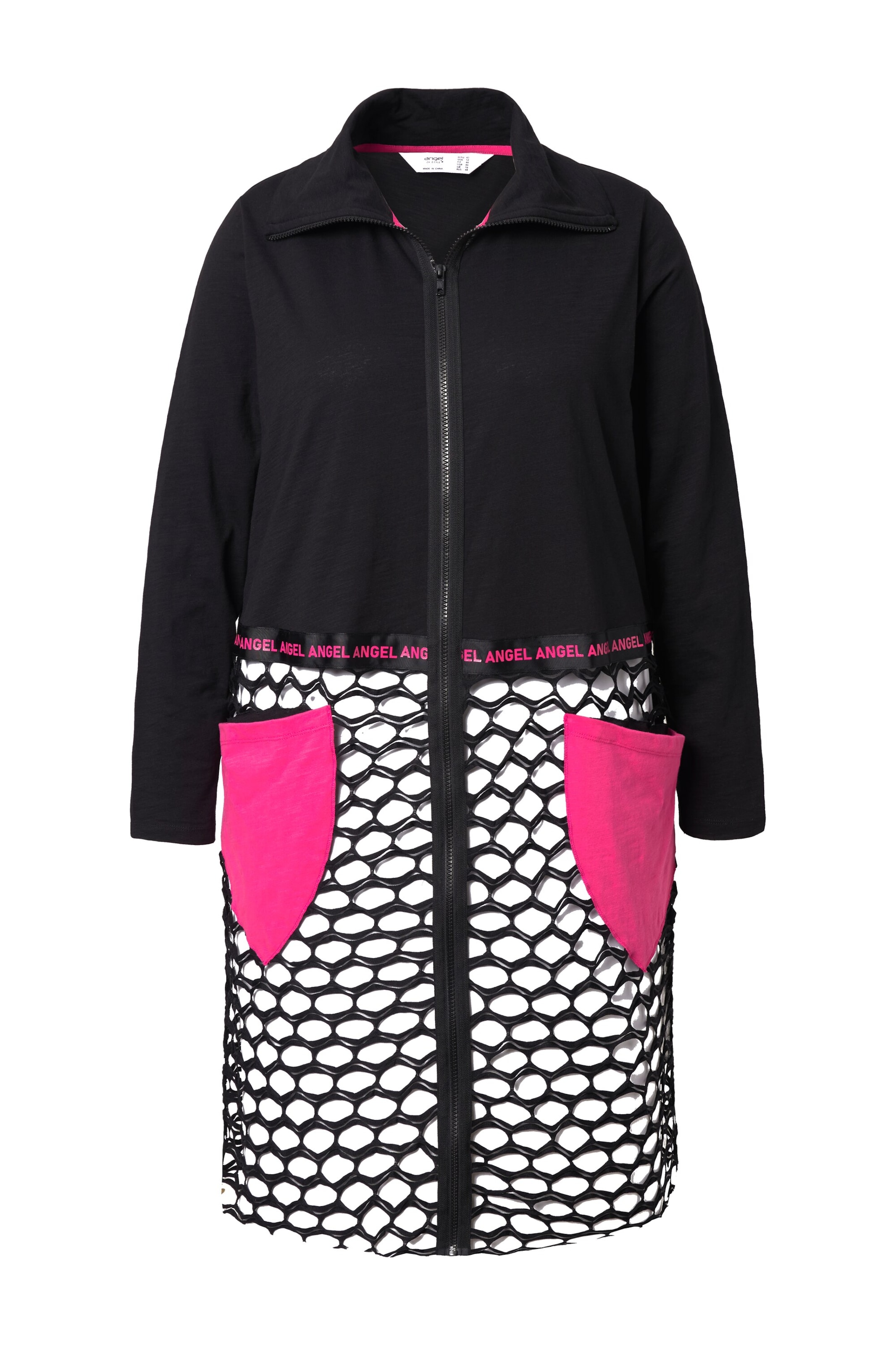 Angel of Style Tussenjas in Zwart: voorkant