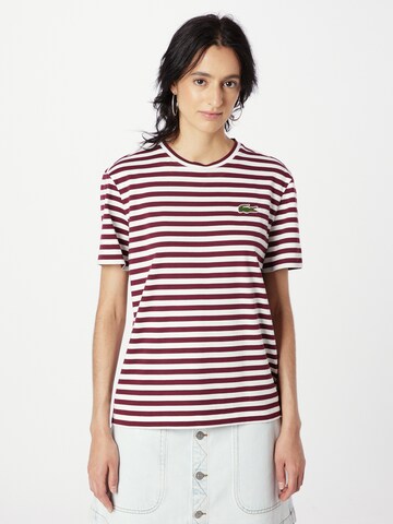 LACOSTE T-shirt i röd: framsida