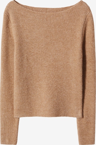 MANGO Sweater 'Rosa' in Brown: front