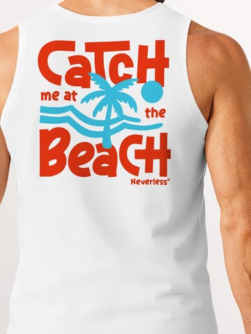 Neverless Shirt 'Catch me at the Beach' in Red