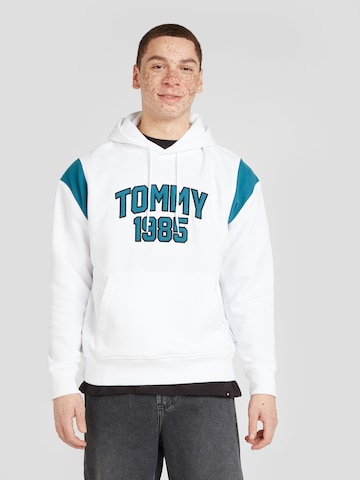 Sweat-shirt Tommy Jeans en blanc : devant