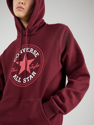 CONVERSE - Sweatshirt 'Go-To All Star' em vermelho