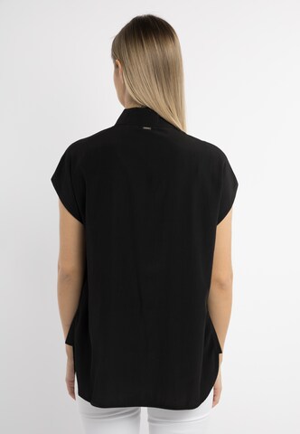 DreiMaster Klassik Bluse in Schwarz