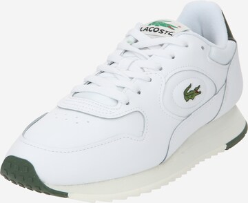 LACOSTE Sneaker low 'Linetrack' i hvid: forside