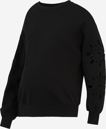 Only Maternity Collegepaita 'OLMWinnie' värissä musta: etupuoli