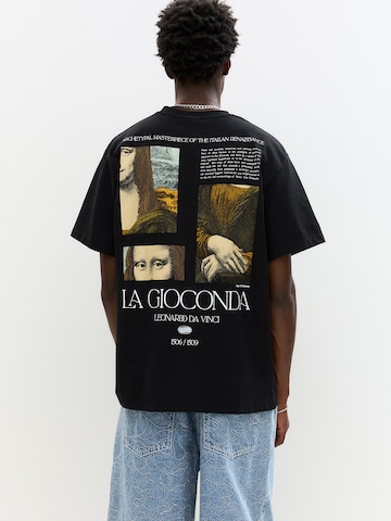 Pull&Bear Shirt 'LA GIOCONDA' in Black: front
