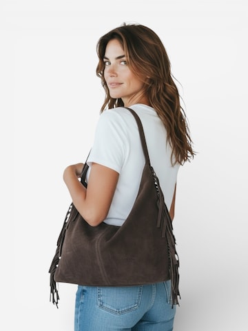 Cheval Firenze Shoulder Bag 'Belen' in Brown: front