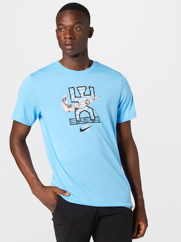 NIKE Functioneel shirt in Blauw: voorkant