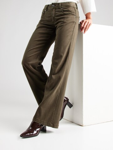 Herrlicher - Bootcut Pantalón 'Edna' en verde: frente