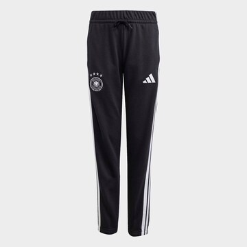 ADIDAS PERFORMANCE Дънки Tapered Leg Спортен панталон 'DFB KIDS PNT' в черно: отпред