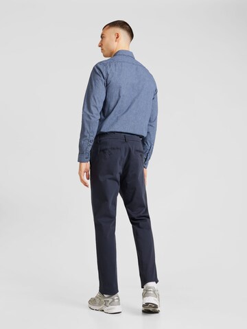 Regular Pantalon chino 'Olav' Bruun & Stengade en bleu