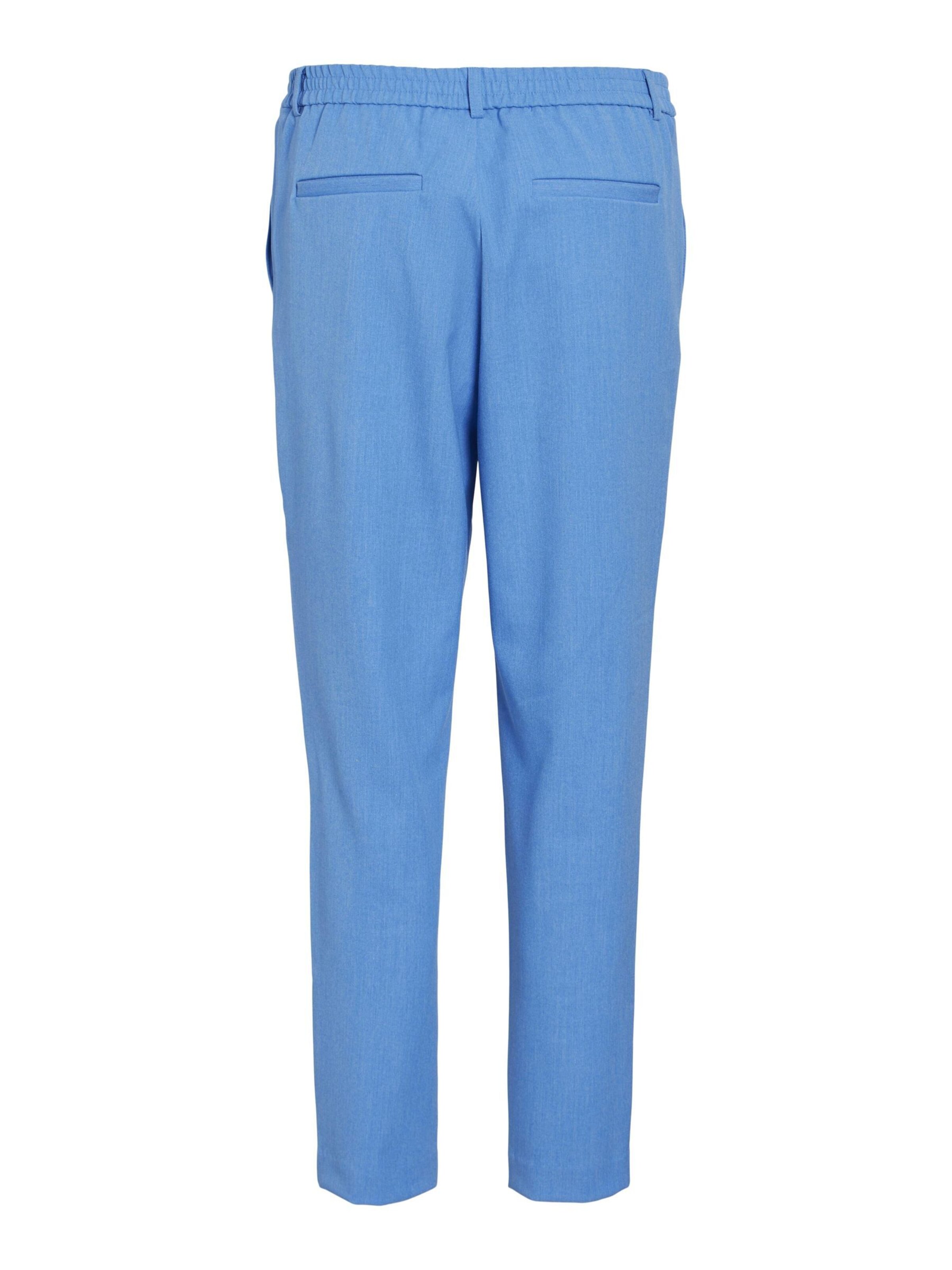 VILA Tapered Bandplooibroek 'VIVarone' in Blauw