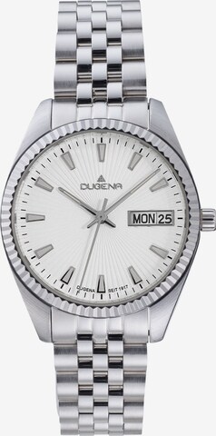 DUGENA Analog Watch in Silver: front