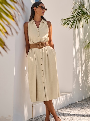 heine Blousejurk in Beige