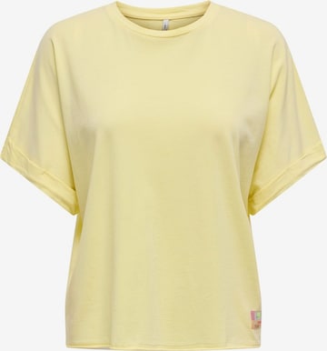 ONLY T-Shirt 'ONLMINNA' in Gelb: Vorderseite