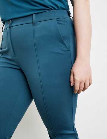 SAMOON Regular Broek in Blauw