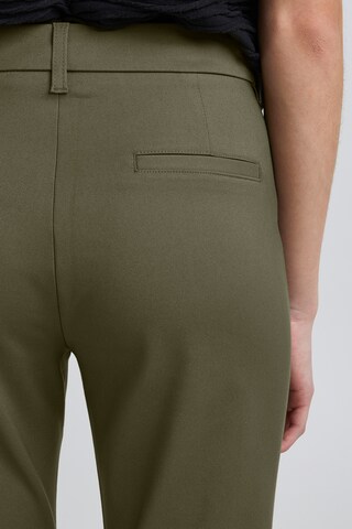 PULZ Jeans Regular Trousers 'PZBINDY HW' in Green
