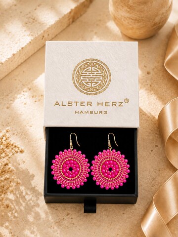Alster Herz - Brincos 'Marrakech' em rosa