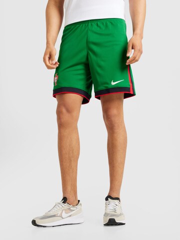 NIKE Štandardný strih Športové nohavice - Zelená: predná strana
