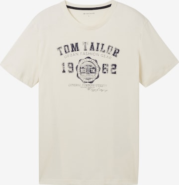TOM TAILOR T-shirt i beige: framsida