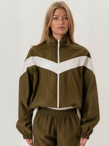 Veste mi-saison ' Paola ' ITS MAY en vert : devant