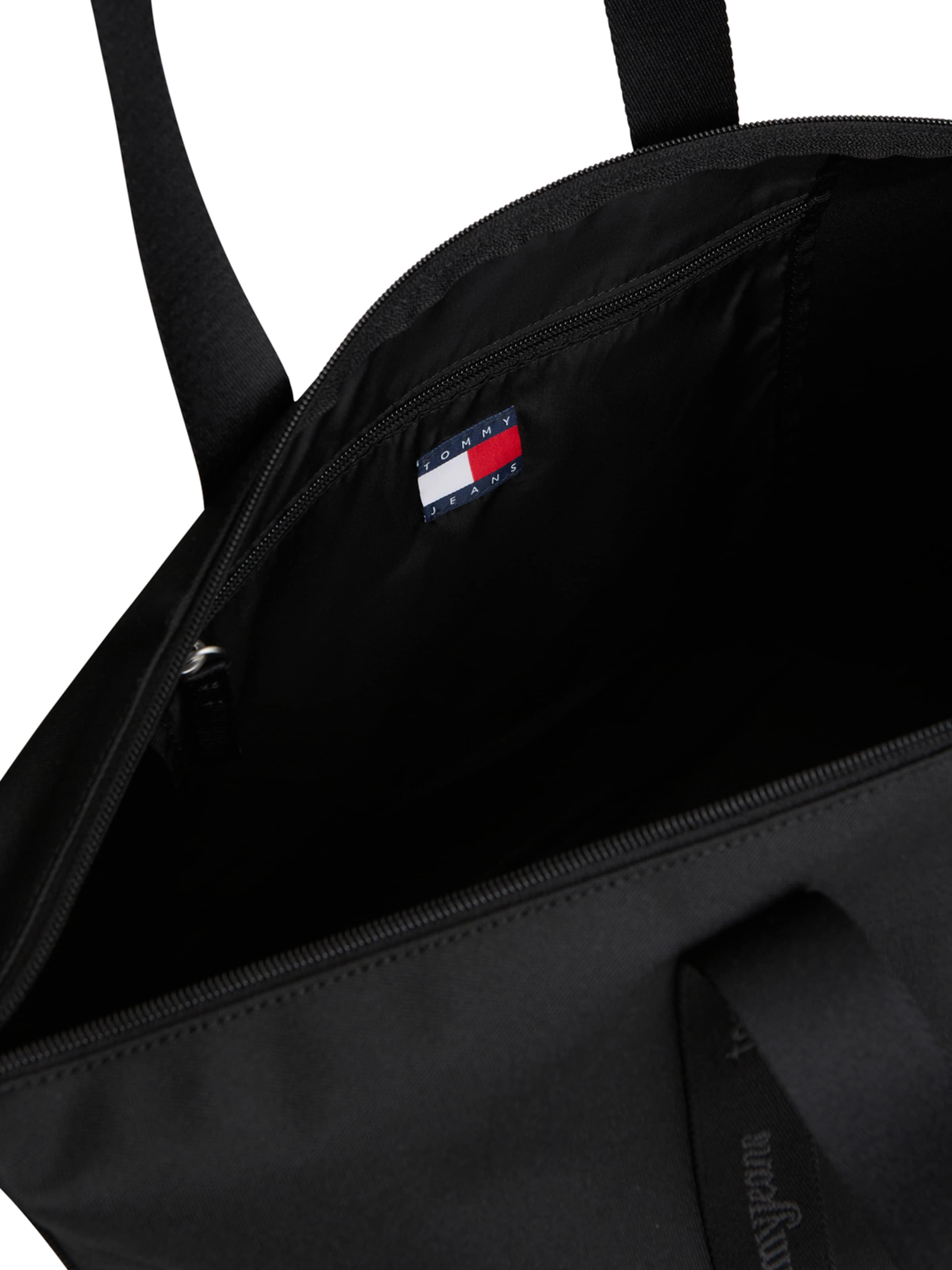 Plase de cumpărături 'ESS' de la Tommy Jeans pe negru