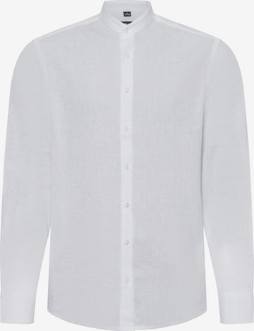 Nils Sundström Button Up Shirt in White: front
