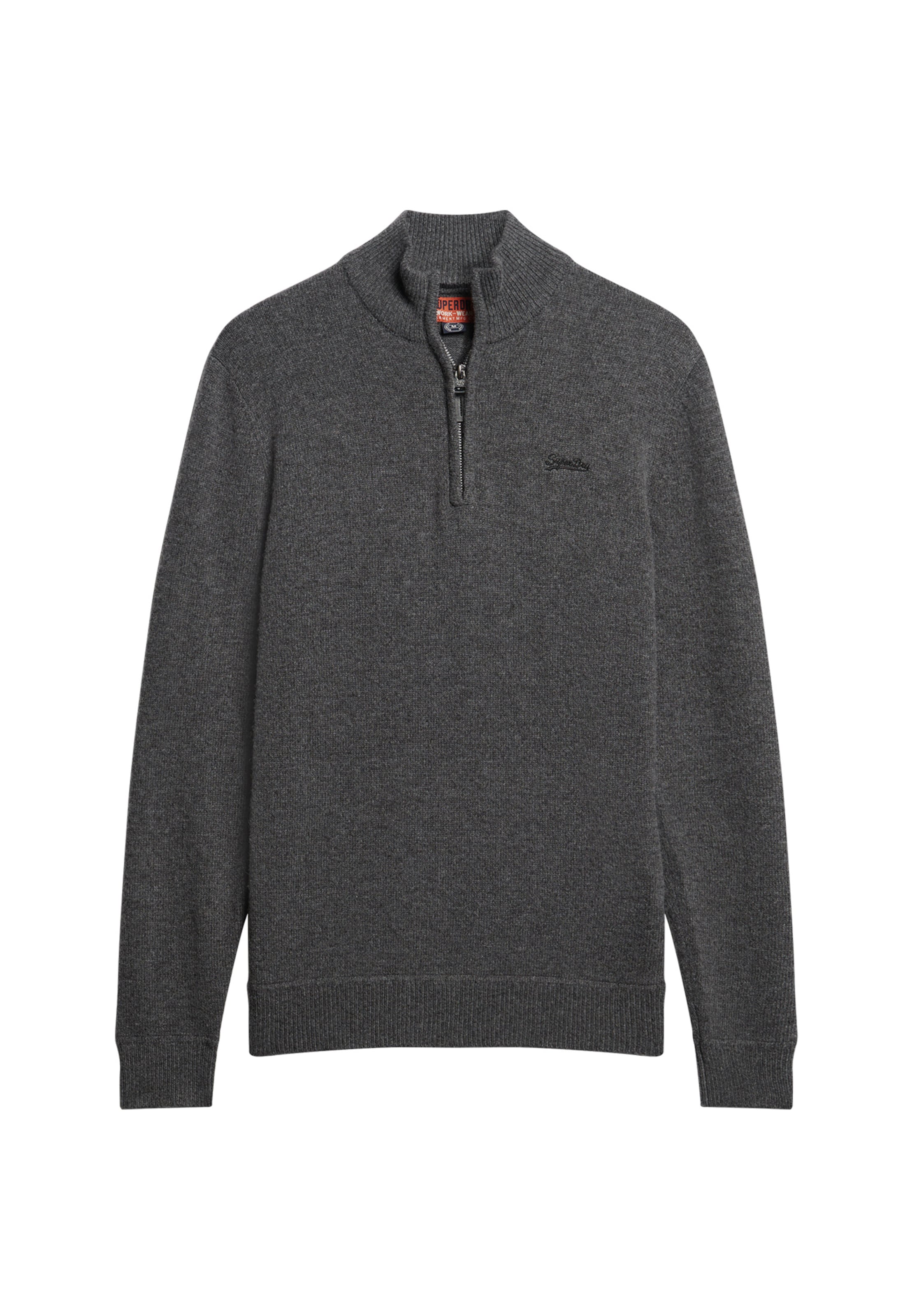 Superdry Pullover 'Essential' in Grau: Vorderseite