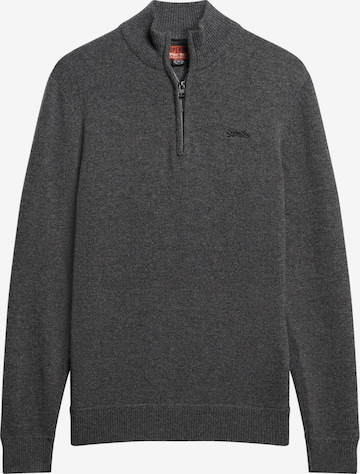 Pull-over 'Essential' Superdry en gris : devant