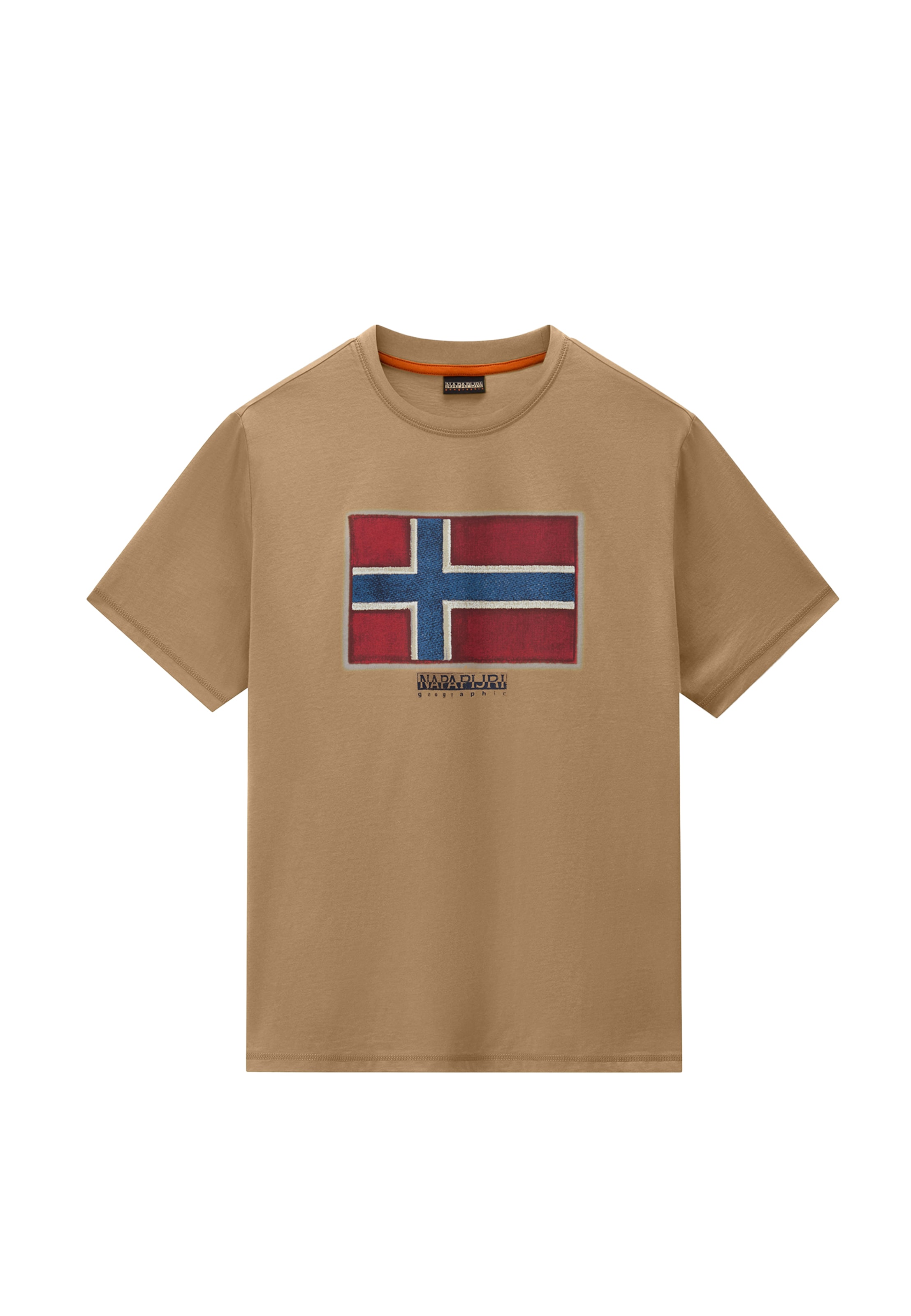 NAPAPIJRI Bluser & t-shirts 'FLAG TIKI' i brun: forside