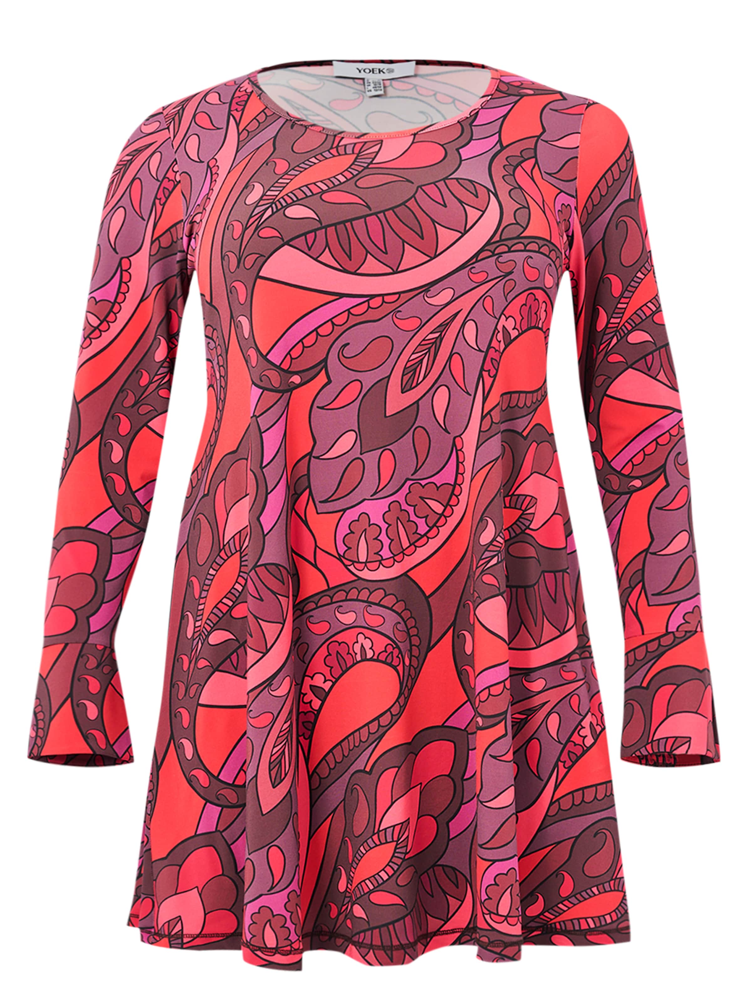 Tunique YOEK en rouge : devant