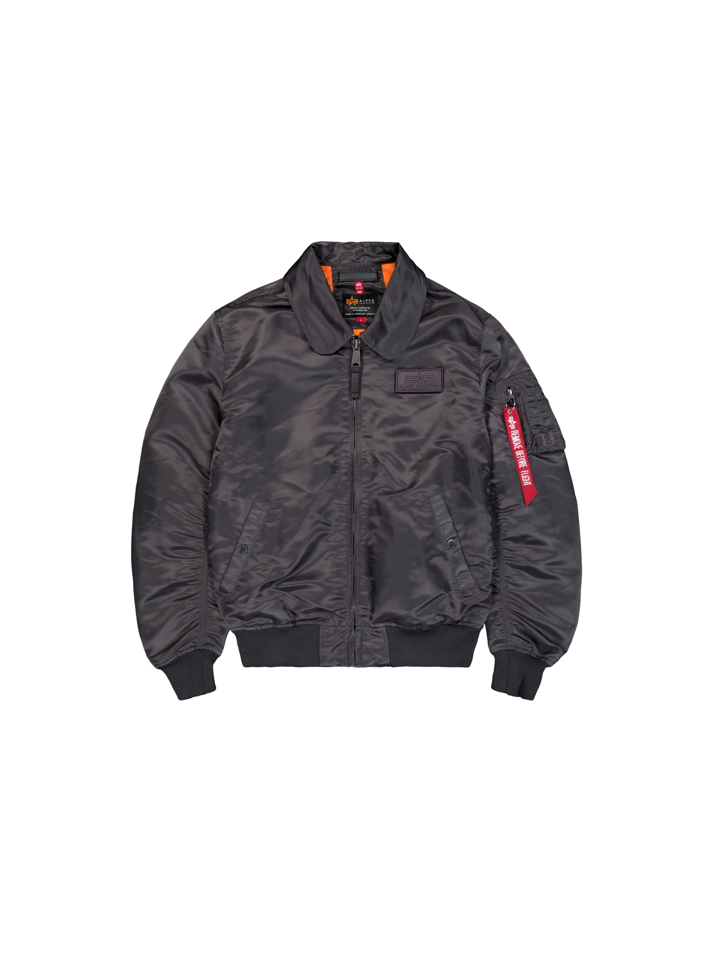 Geacă de primăvară-toamnă 'Flying Tigers' de la ALPHA INDUSTRIES pe gri: față