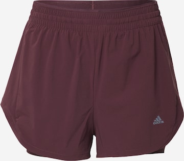 ADIDAS SPORTSWEAR Sportshorts 'Hiit 45 Seconds Two-In-One' in Rot: predná strana