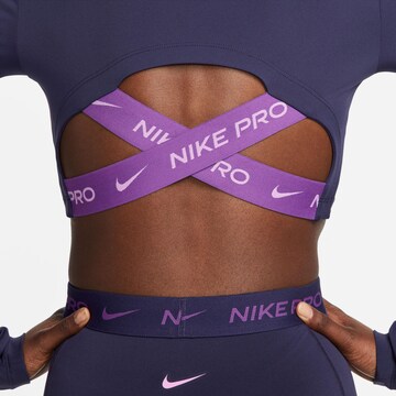 NIKE Functioneel shirt 'Pro' in Lila