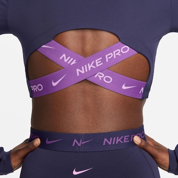 purpurinė NIKE Sportiniai marškinėliai 'Pro'