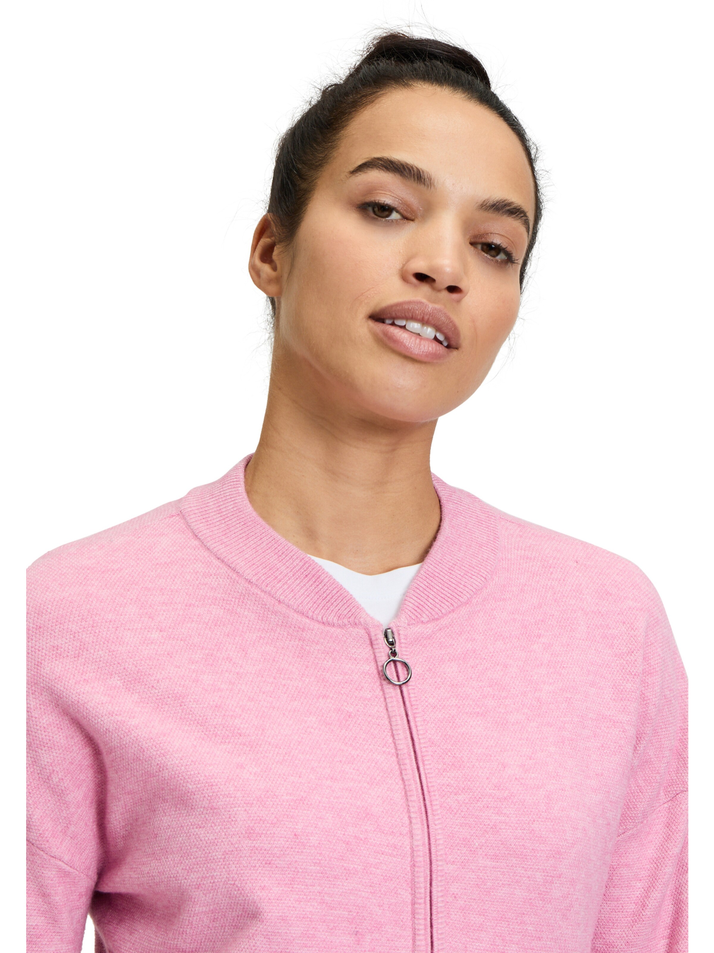 Betty & Co Knit Cardigan in Pink