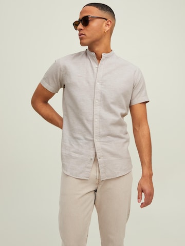 JACK & JONES Regular Fit Hemd 'Summer Band' in Grau: predná strana