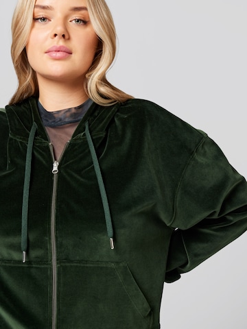 A LOT LESS Sweat jacket 'Cassia' in Green