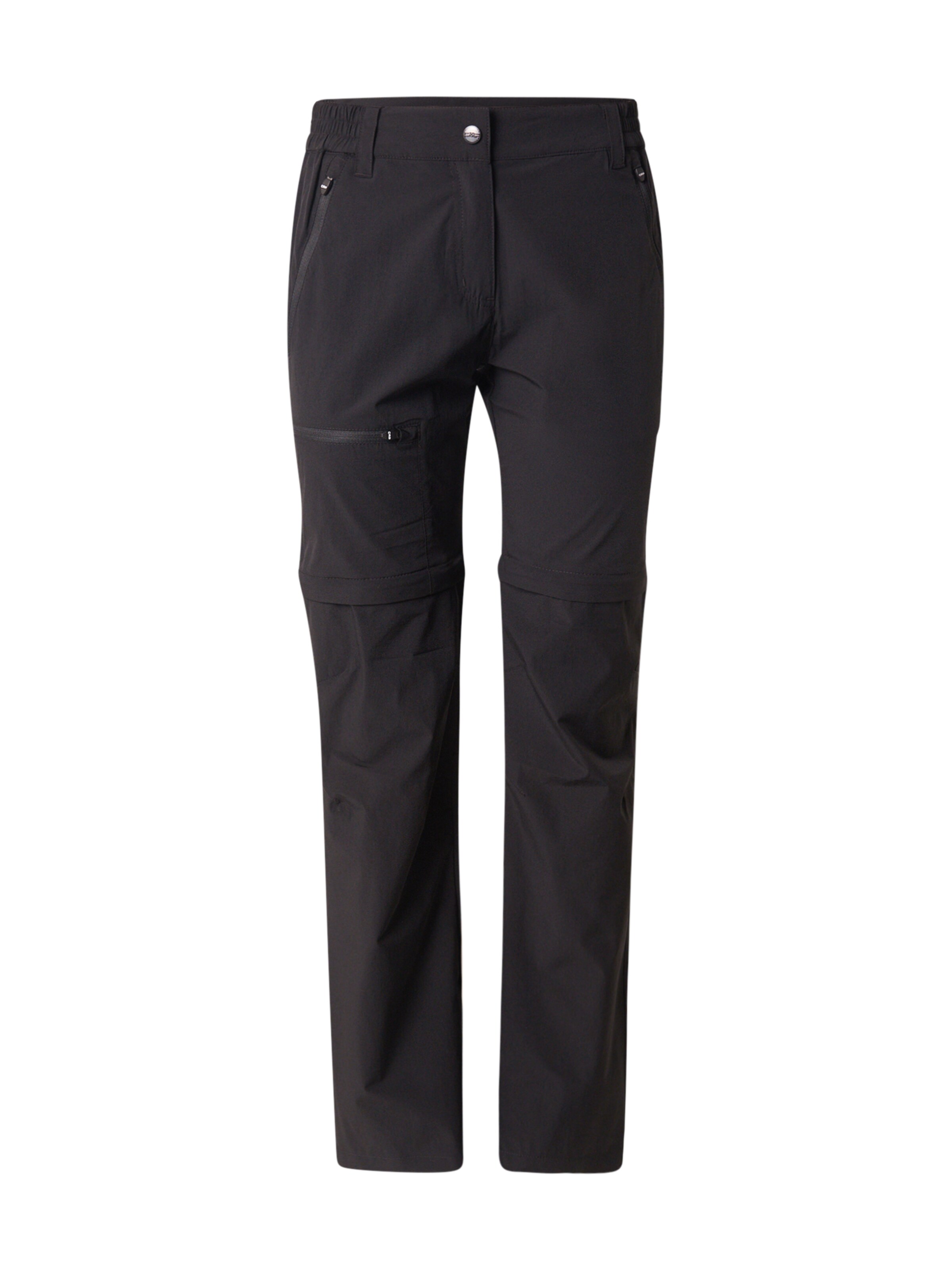 CMP Обычный Штаны в спортивном стиле в Черный: спереди