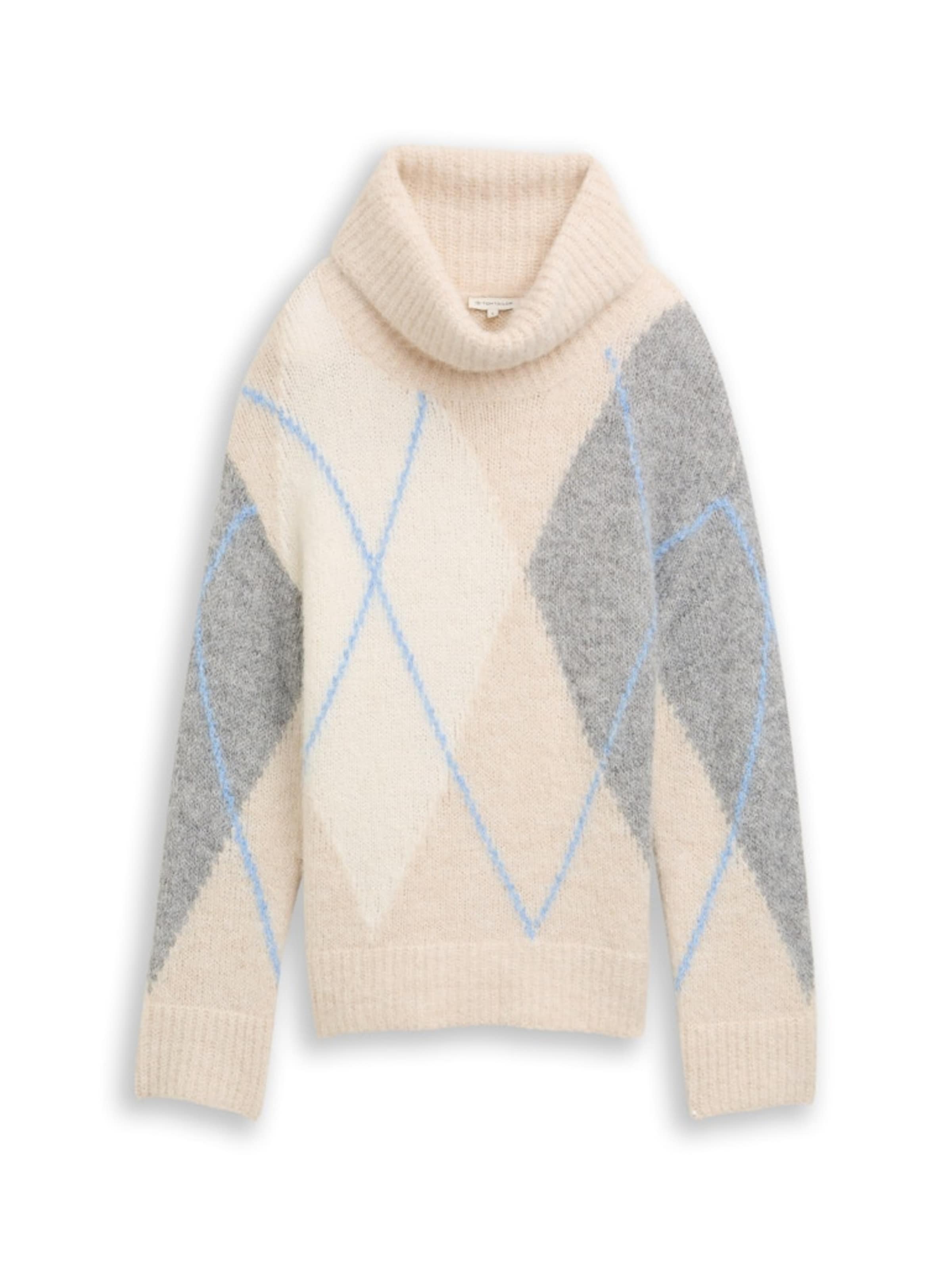 Pull-over TOM TAILOR en beige : devant