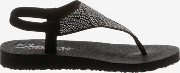 SKECHERS T-Bar Sandals in Black